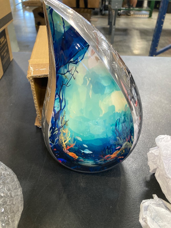 View 2 of YASUBJAG Ocean Scene Large Cremation Urn