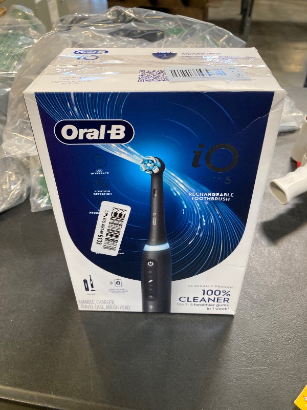 View 3 of Oral-B iO5 Rechargeable Electric Toothbrush, Black