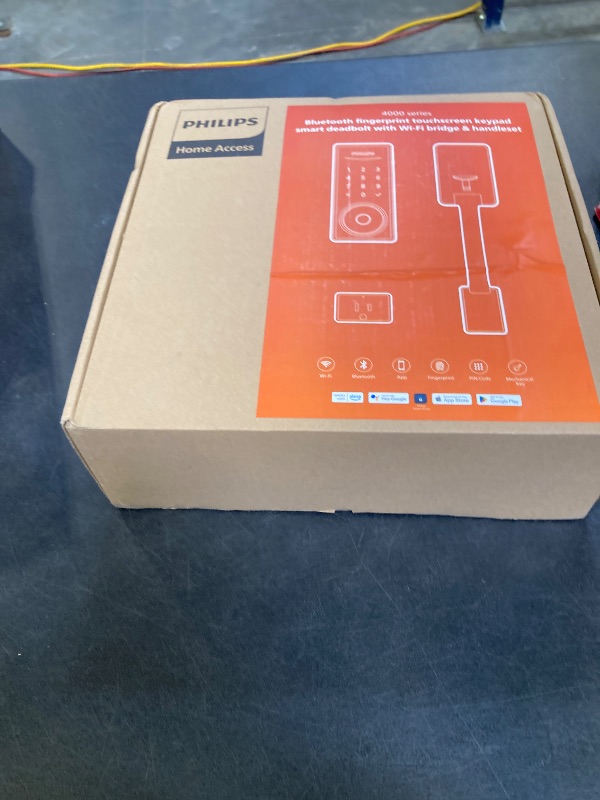 View 2 of Philips Wi-Fi Smart Deadbolt with 2 Handles, Front Lock Set with Gateway