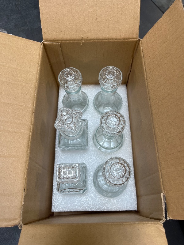 View 2 of JQWIN Mini Glass Bottles - 6 Shapes