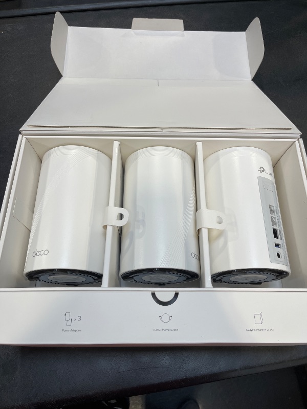 View 3 of TP-Link Deco BE77 Wi-Fi 7 Mesh System (3-Pack, White)