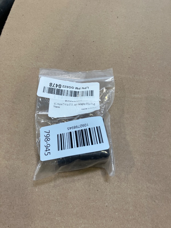 View 2 of IEC Male C14 to C13 Right Angled 90 Degree IEC C13 C14 Power Adapter PDU Plug
