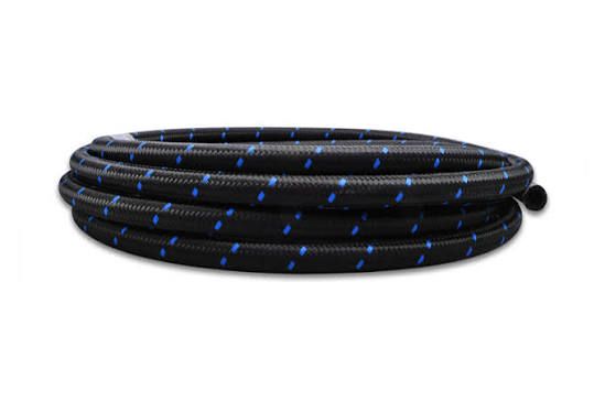 Photo 1 of Vibrant Black/Blue Nylon Braided Flex Hose