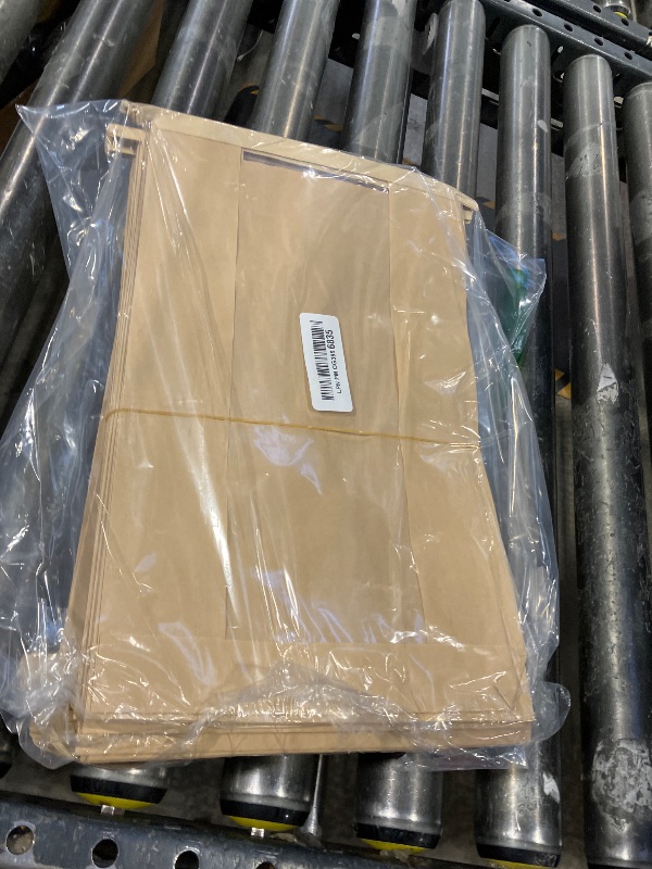 View 2 of PILABEL Large Kraft Bakery Bags with Window, 100 Pack