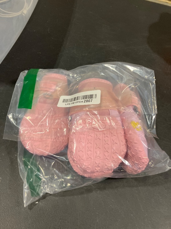 View 2 of XSY&G Dog Boots - Pink, Size 6