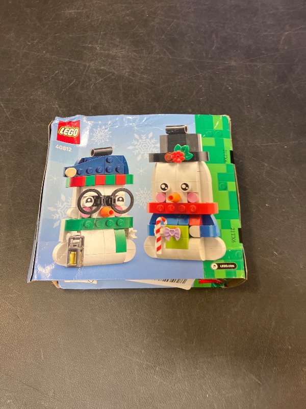 View 2 of LEGO Snowman Ornaments 40812