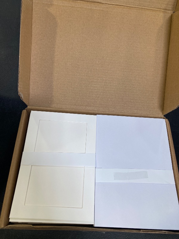 View 2 of Best Paper Greetings 48 Pack Photo Frame Cards 4 x 6 inch with Matching Envelopes, Blank Paper Picture Holder Cards for DIY Birthday & Anniversary Photo Greetings