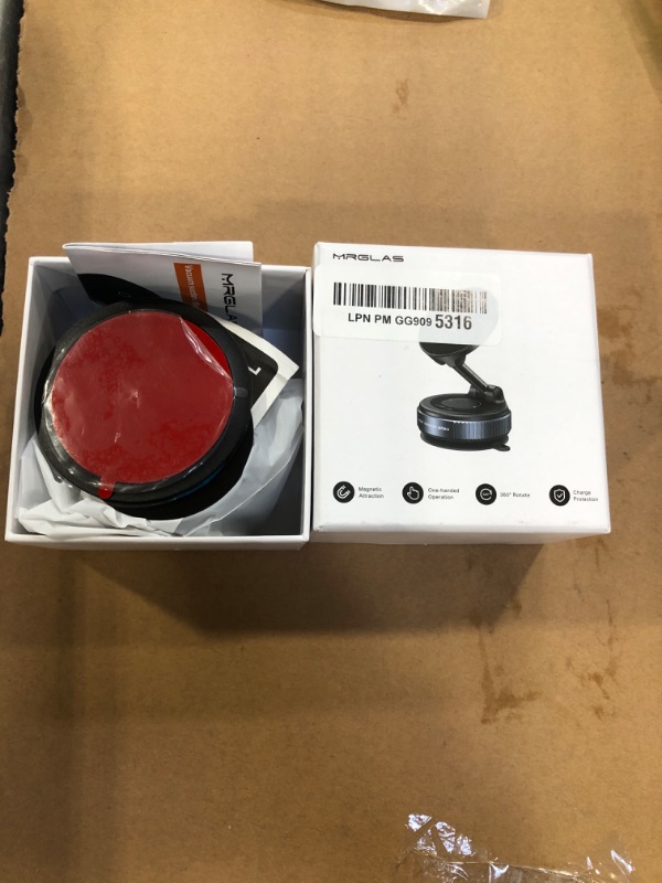 View 2 of MRGLAS MagSafe Wireless Car Charger & Mount