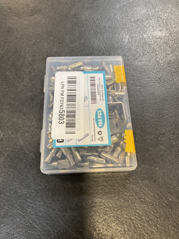 View 2 of Cerpourt 104-Piece Shelf Pins Kit