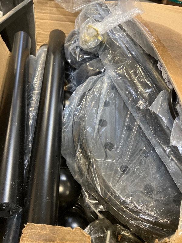 View 3 of Alytree 4 Pack Stanchion Posts with Velvet Rope (Black)