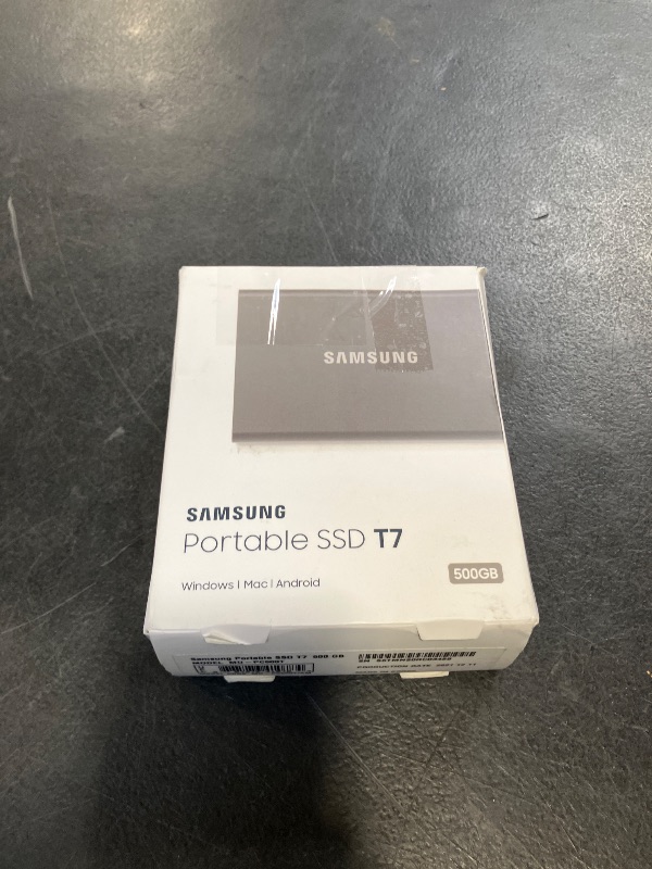 View 2 of Samsung T7 Portable SSD 500GB External Solid State Drive