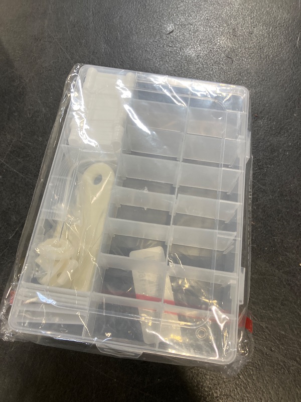 View 2 of Epesl Embroidery Floss Organizer with 24 Compartments and 40 Bobbins