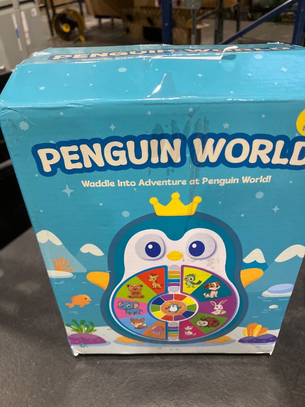 View 2 of INNOSKY Toys for 1 Year Old Boy,Musical Penguin Toy with Spinning Lights & Sounds,1 yr Old Boy Gifts,Spanish English Bilingual Toys with 5 Themes & 50 Words, First Birthday Gift for One Year Old Boy