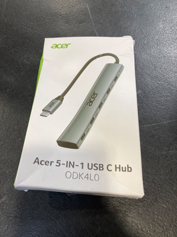 View 2 of Acer 5-in-1 USB C Hub, 4-Port USB-C 3.2, 100W PD