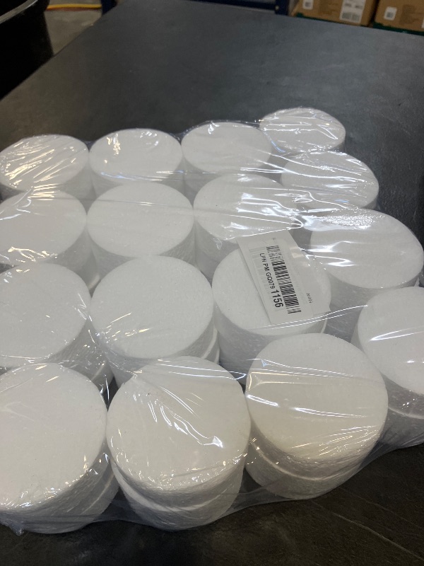 View 2 of ZOOFOX 48 Pack Foam Circles for Crafts, 3 Inch Polystyrene Foam Discs, Round Craft Foam for DIY Arts, Sculpture, Modeling, Kids Class, Floral Arrangement