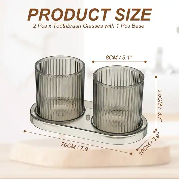 Photo 1 of Cubit Co. Toothbrush Holder with Mouthwash Cup