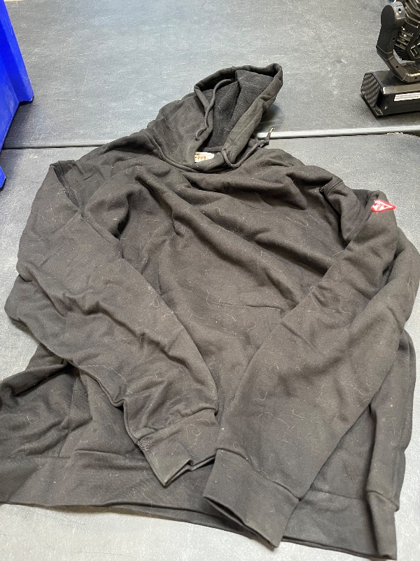 View 2 of TICOMELA FR Hoodies Pullover 10.5oz Cottoon Fleece Flame Resistant Hooded Sweatshirts
XL