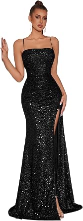 Photo 1 of Elegant Evening Dress Women Party Long Formal Dress Sequined Strap Ladies Gown Bodycon Floor Length Female Outfits
SMALL