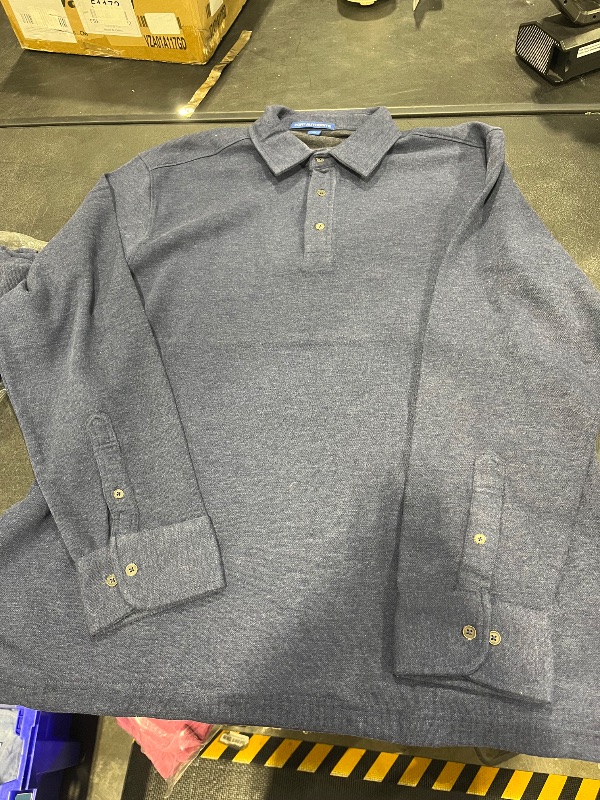 Photo 1 of port authority men's BLUE long sleeve LARGE 