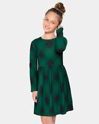 Photo 1 of Girls Plaid Everyday Dress - green
LRG