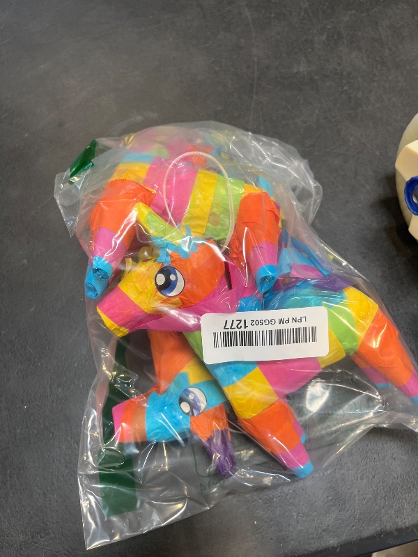 Photo 1 of JOYIN Mini Donkey Piñatas, 3 pcs, 7"x5.5", Rainbow