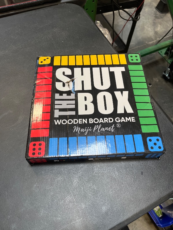 View 2 of Maiji Planet Shut The Box Wooden Math Dice Game 12in