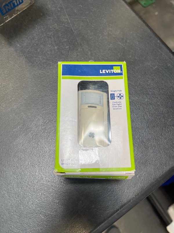 View 2 of Leviton Humidity Sensor and Fan Control, 1/4 HP, Light Almond