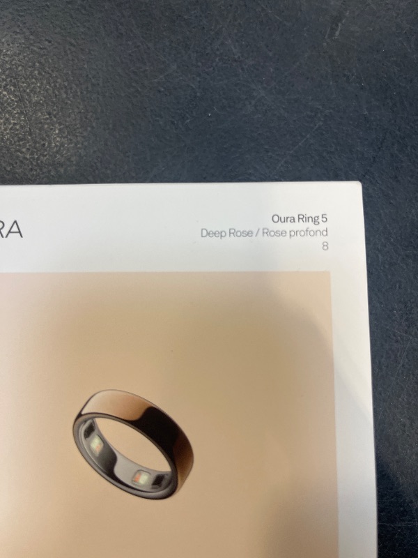 Photo 1 of Oura Ring 5 Smart Ring - Deep Rose - Size 8