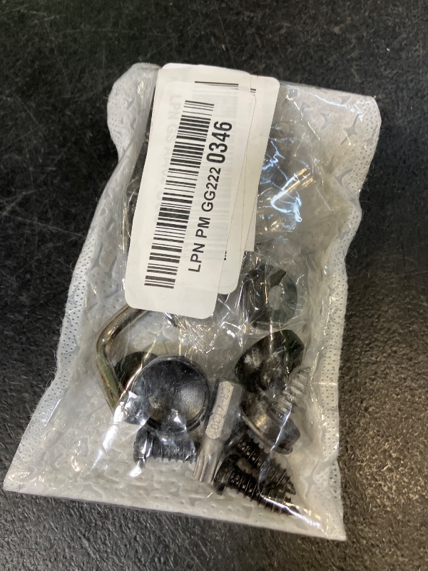 Photo 1 of Mandark Car License Plate Screws - Black, Anti-Theft, Universal Fit (4 Set)