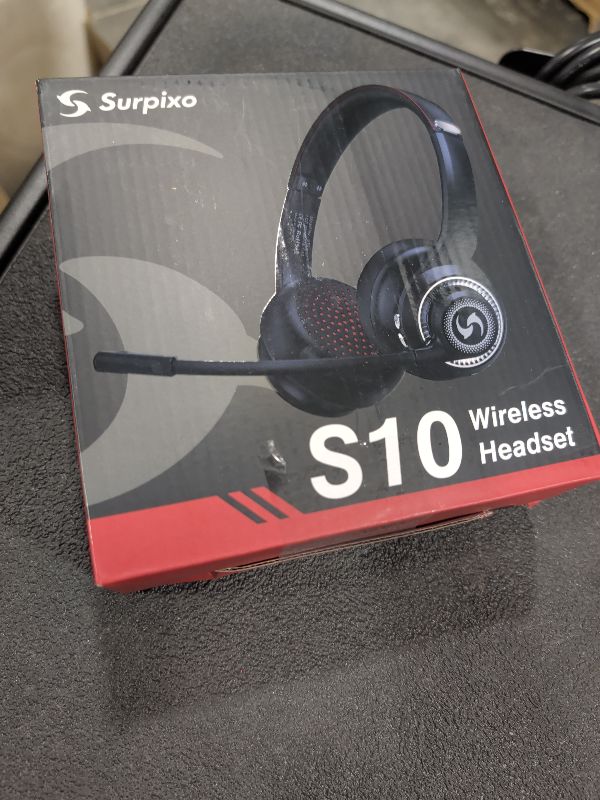 View 2 of Surpixo Wireless Headset with ENC Mic, Dual-Mode Bluetooth/2.4GHz Dongle
