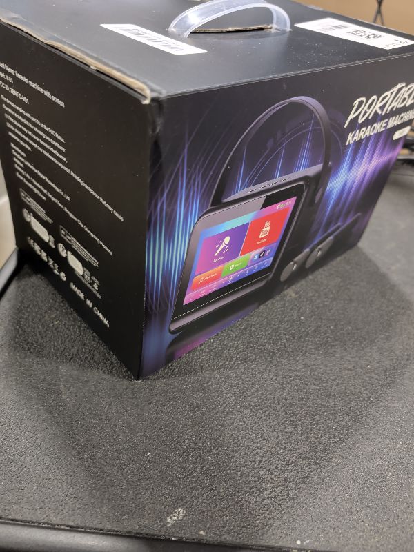 Photo 1 of Solagoo Karaoke Machine with 7" HD Screen, 2 Wireless Mics