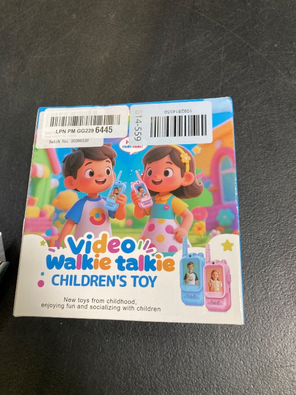 Photo 1 of Video Walkie Talkies for Kids, 2 Pack Rechargeable with Screen