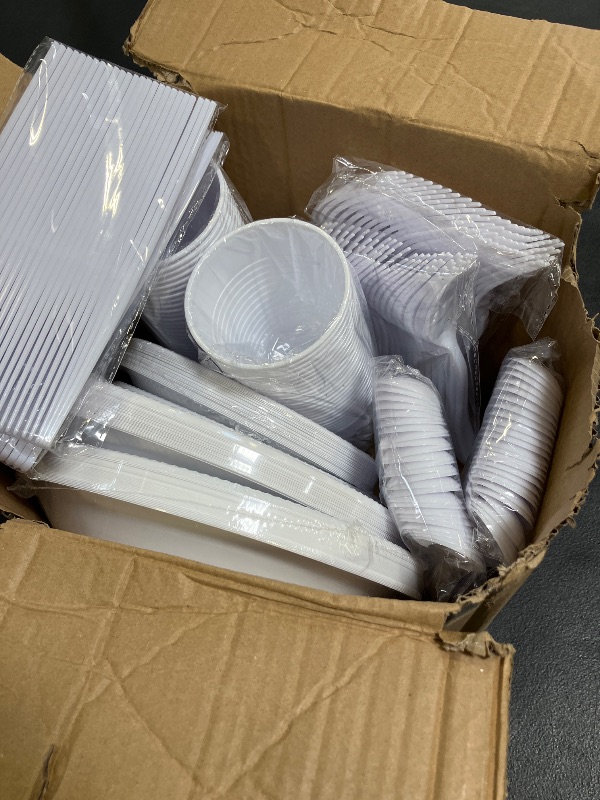 Photo 1 of Pureegg Disposable Plates Set for 50 Guests
