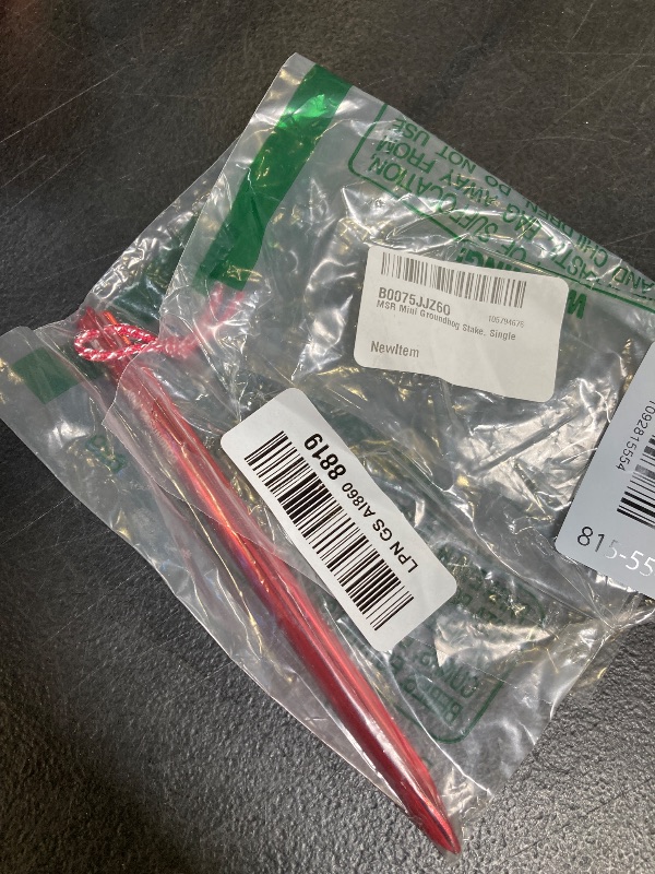 View 2 of MSR Mini Groundhog Tent Stake - Silver