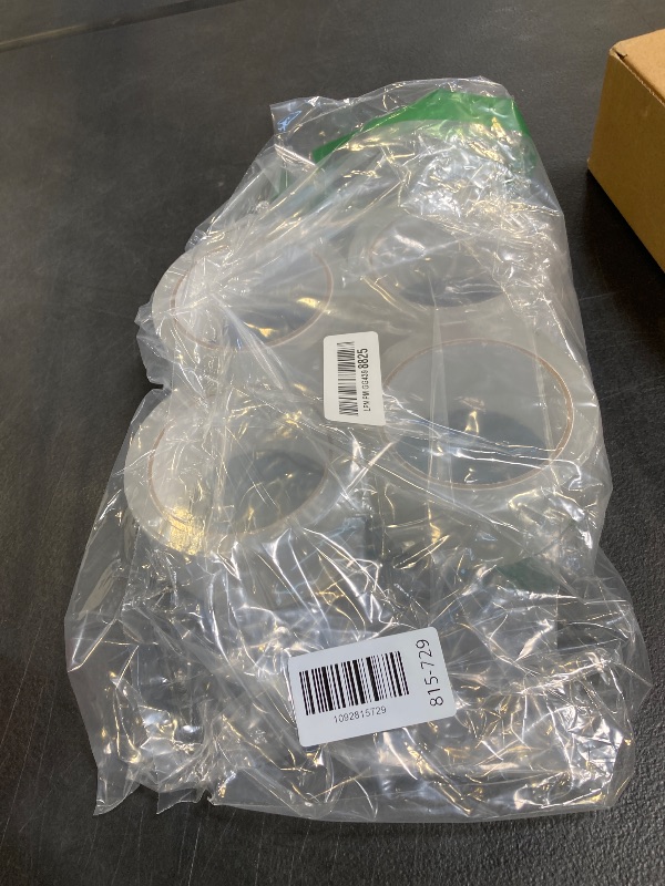 View 2 of ATZNZIK 2" Packing Tape Dispenser with 12 Rolls Clear Tape, Blue
