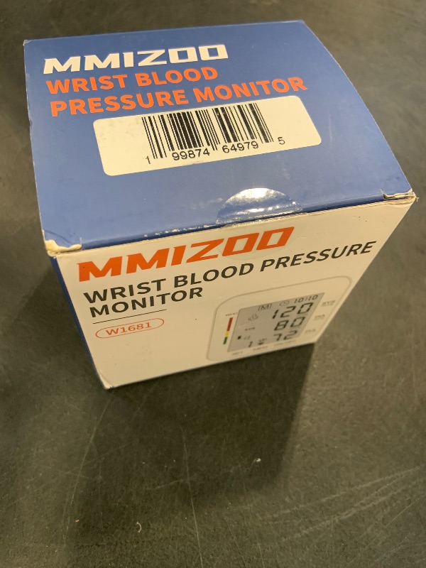 Photo 1 of MMIZOO Wrist Blood Pressure Monitor BP Machine with Carrying Case White