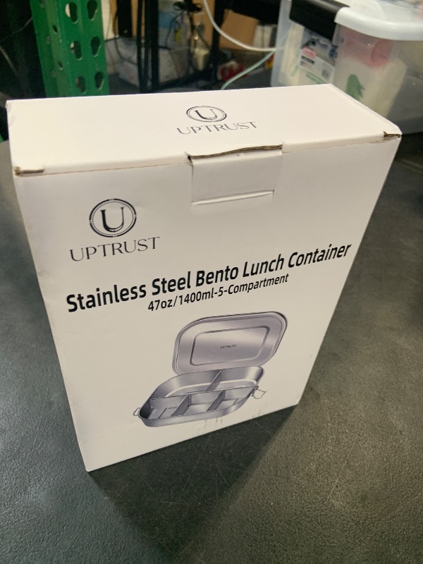 Photo 1 of UPTRUST Stainless Steel Bento Lunch Box - 5 Compartment, 1400ML