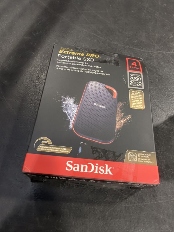 Photo 1 of SanDisk 4TB Extreme PRO Portable SSD