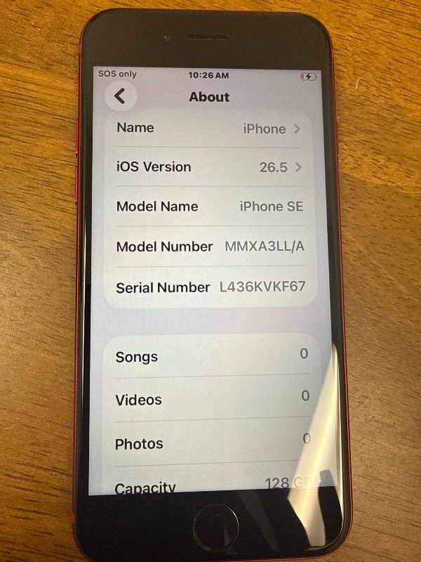 View 7 of Apple iPhone SE 3rd Gen 128GB Red Unlocked (Renewed)