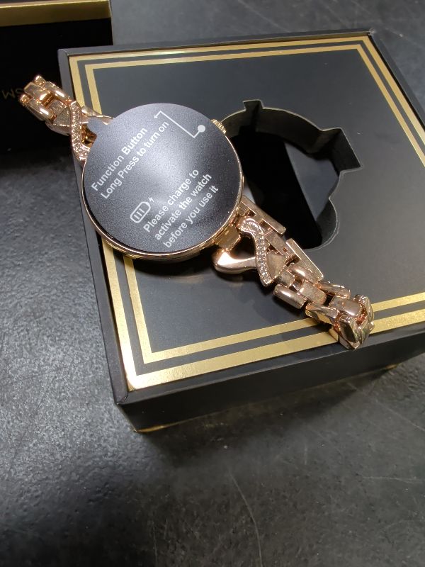 Photo 1 of SOUYIE Smartwatch Women Rose Gold AMOLED 1.04" Touchscreen