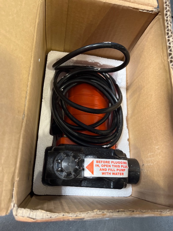 Photo 1 of VEVOR Cast Iron Water Transfer Pump, 1/2HP, 1600 GPH