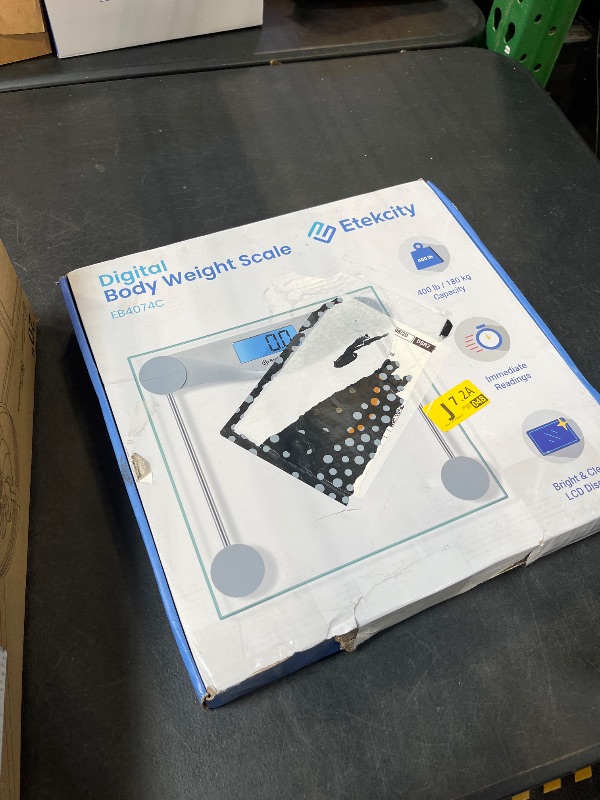 View 2 of Etekcity Digital Body Weight Bathroom Scale, 6mm Tempered Glass, 400 lbs