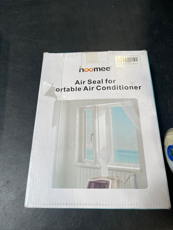 Photo 1 of HOOMEE 118”(300CM) Universal Window Seal for Mobile Air Conditioner and Tumble Dryer – Window Kit Works with Portable AC, Easy to Install - Air Exchange Guards with Zip and Adhesive Fastener