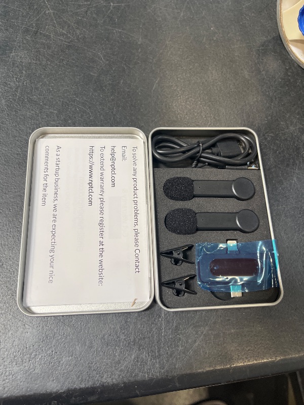 Photo 1 of NPTCL Wireless Mini Lavalier Microphone for iPhone Android Video Recording