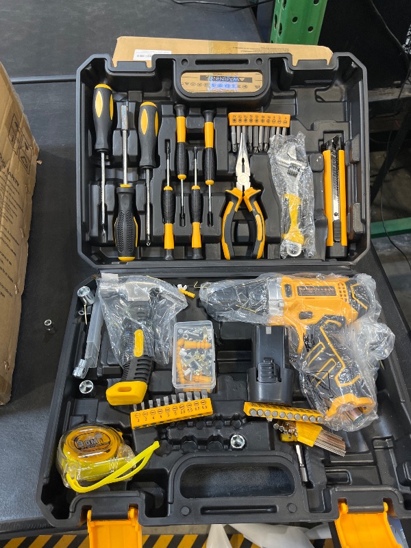 Photo 1 of Sundpey 166-Piece Tool Set with 12V Drill