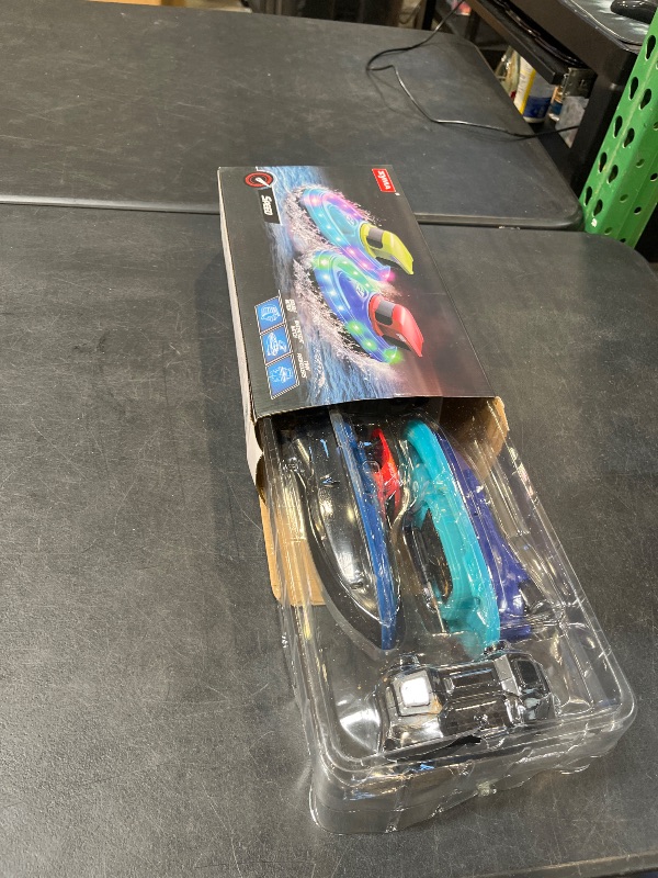 Photo 1 of SYMA 2 Pack RC Boats with LED Lights & Water Spray, 40 Min Playtime