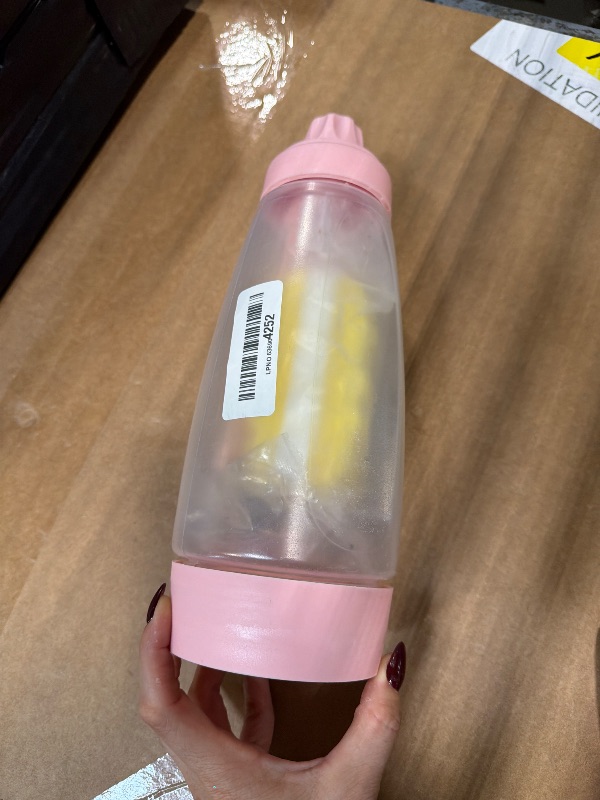 View 2 of [LEAKS] LITALAR Pancake Batter Dispenser Bottle Kit (Pink)