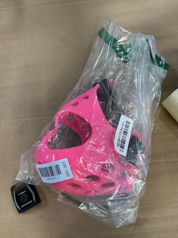 Photo 1 of pink dog face mask collar