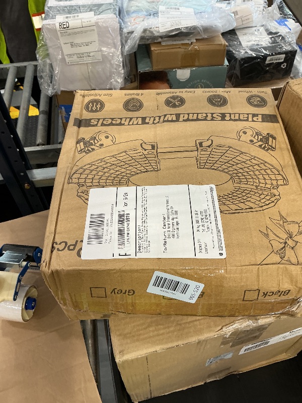 Photo 1 of ToLanbbt 2 Pack Plant Caddy Stands with Wheels