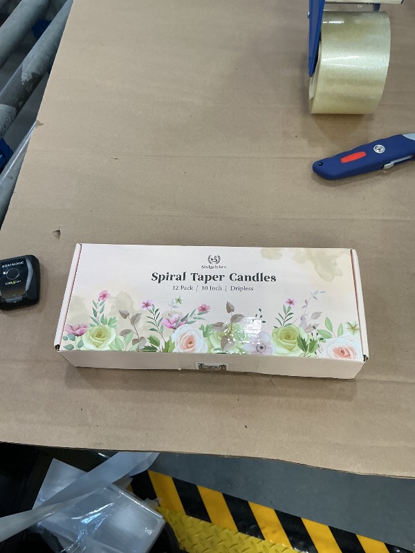 Photo 1 of SixLadybro 10 Inch Taper Candles, 12 Pack Candy Colors